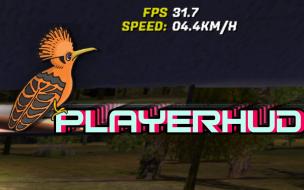 Cпидометр в интерфейсе PlayerHUD (Speedometer)