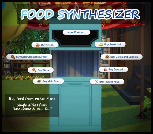 Функциональный синтезатор пищи — Food Synthesizer Mod