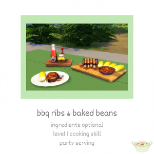 Ребрышки барбекю с печеной фасолью - Bbq Ribs & Baked Beans