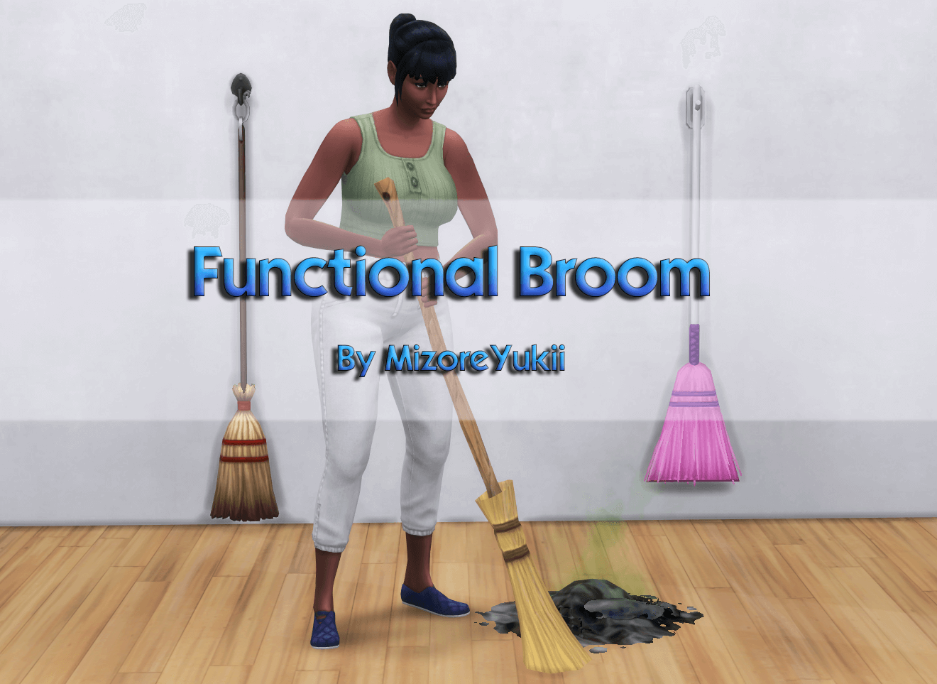 Функциональная метла / Functional Broom скачать | Моды для Sims 4