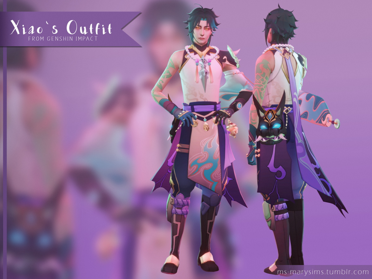 Наряд Сяо - Xiao`s Outfit from Genshin Impact